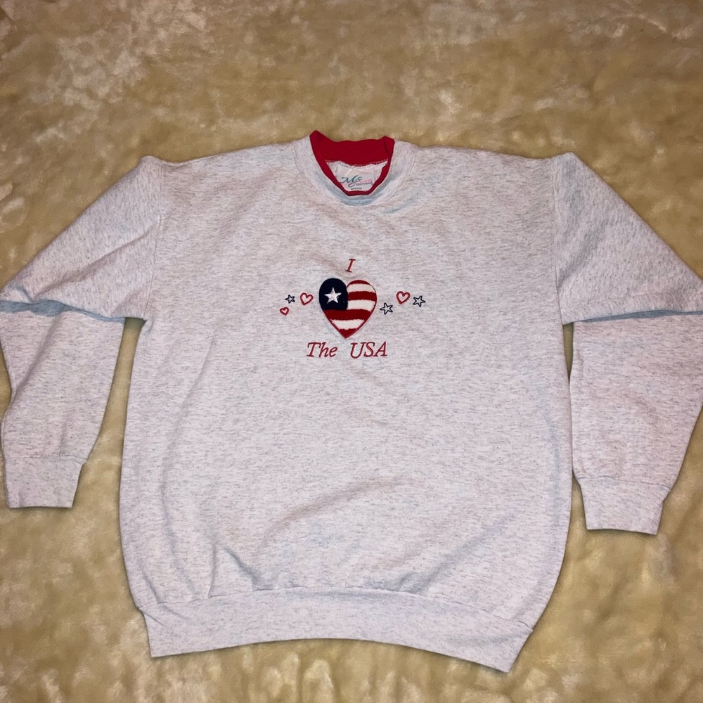 USA crew neck sweatshirt medium